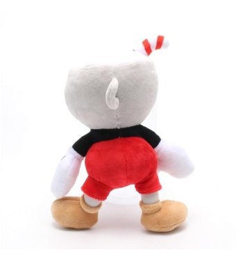 Alibee Cuphead Macera Oyunu Mugman'In Doldurulmuş Bebeği 25 cm Peluş Oyuncak
