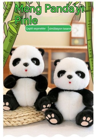 Alibee Ascii Dahe Oturan Dev Panda Bebek 25 cm Peluş Oyuncak