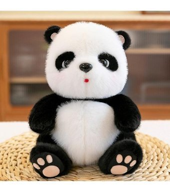 Alibee Ascii Dahe Oturan Dev Panda Bebek 25 cm Peluş Oyuncak