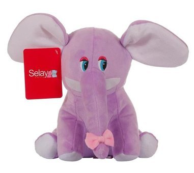 Selay Oyuncak Lila Fil 20 cm Peluş Oyuncak