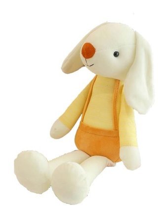 Jzcat Sarı Çocuk Sevimli Tavşan Bebek 40 cm Peluş Oyuncak