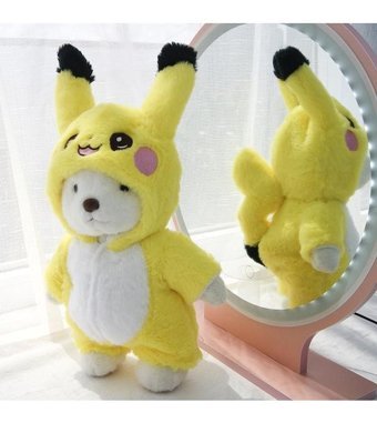 Alibee Pokemon Pikachu Psychk Pet Fuits 3Pcs Panda Uygun 30 cm Peluş Oyuncak