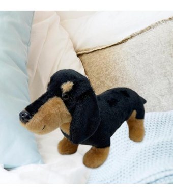 Magideal Suntek Siyah Dachshund Doll Peluş Oyuncak