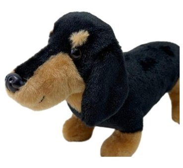 Magideal Suntek Siyah Dachshund Doll Peluş Oyuncak