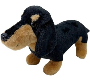 Magideal Suntek Siyah Dachshund Doll Peluş Oyuncak