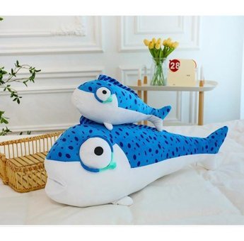 Luckystar Mavi Tuzlu Balık Çubuk Peluş Oyuncak
