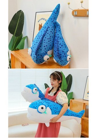 Luckystar Mavi Tuzlu Balık Çubuk Peluş Oyuncak