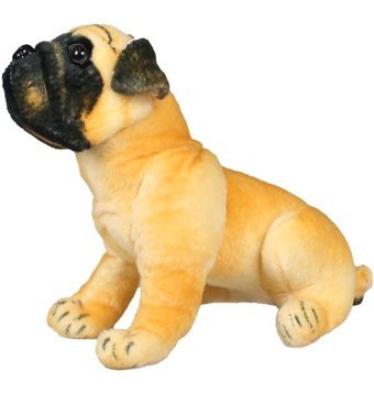 Toyaş Havlayan Pug Köpek 25 cm Peluş Oyuncak