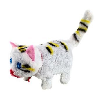 Mixoyuncak Kedi Sesli Hareketli Oyuncak Sevimli Kedi 17 cm Peluş Oyuncak