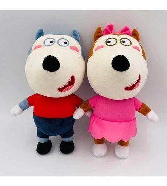 Alibee Wolfoo Ailesi Teddy Toys Yumuşak Karikatür Teddy Doll 30 cm Peluş Oyuncak