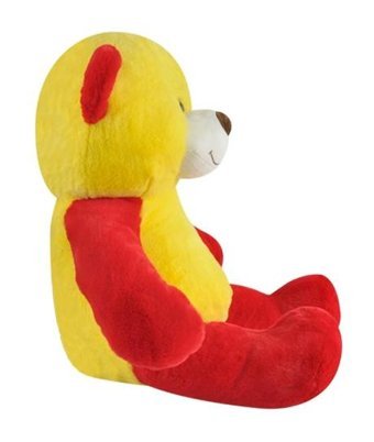 Selay Oyuncak Sarı Kırmızı Salaş Taraftar Ayı Oyuncak 65 cm Peluş Oyuncak