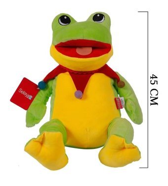 Selay Oyuncak Oturan Kurbağa 45 cm Peluş Oyuncak