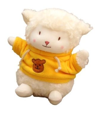 Jzcat Sarı Çocuk Karikatür Küçük Yün Oyuncak Bebek 23 cm Peluş Oyuncak