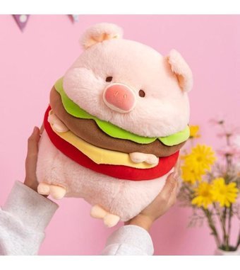 Magideal Suntek Hamburger Peluş Oyuncak