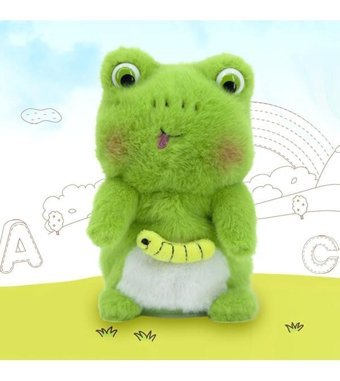Magideal Suntek Bebek Bebek Kurbağa Için Elektronik Pet Talking Peluş Oyuncak