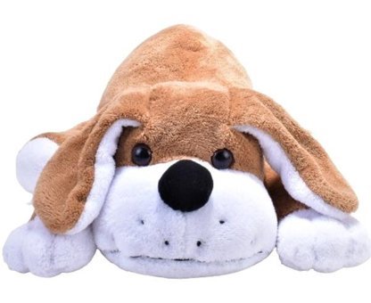 Bambi Yatan Köpek Wellsoft Kahve 45 cm Peluş Oyuncak