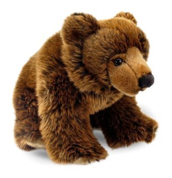 Animals Of The World Kahverengi Boz Ayı 33 cm Peluş Oyuncak