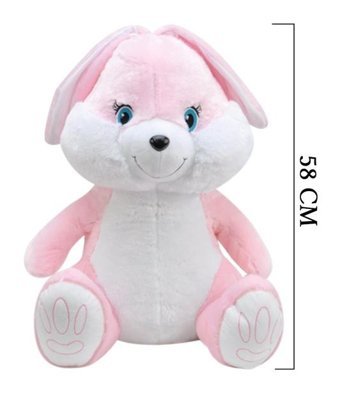 Selay Oyuncak Tavşan Pembe 58 cm Peluş Oyuncak