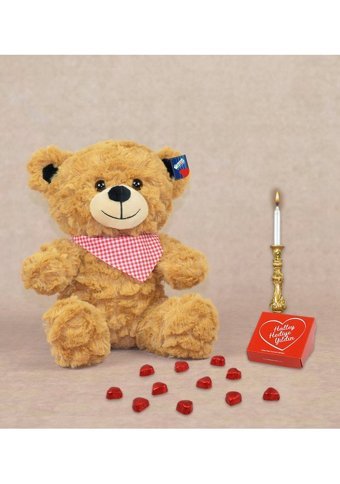 Halley Oyuncak Fularlı 20 cm Atkılı Ayı Peluş Oyuncak