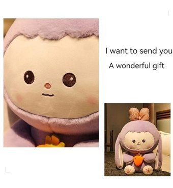 Alibee Prodigy Toy Sevimli Turp Tavşan Bebek Peluş Oyuncak