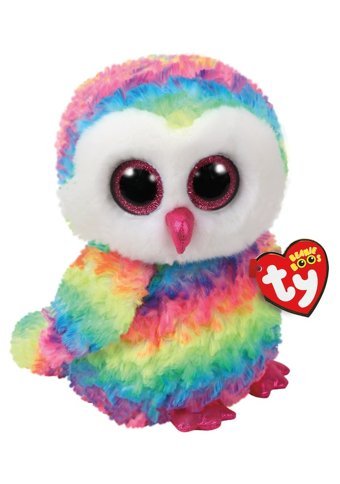 Ty Beanie Boos Owen Rengarenk Baykuş 15 cm Peluş Oyuncak