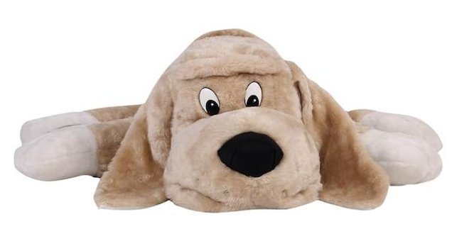 Bambi Tasmalı Köpek Krem 60 cm Peluş Oyuncak
