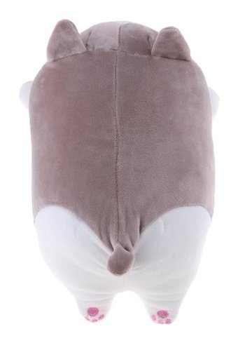 Magideal Gri Çocuklar Için Shiba Inu Yumuşak Peluş Oyuncak