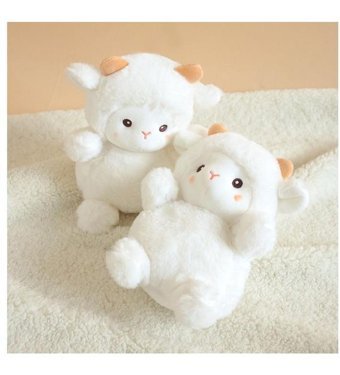 Alibee Beyaz Choice Plus Küçük Yün 23 cm Peluş Oyuncak
