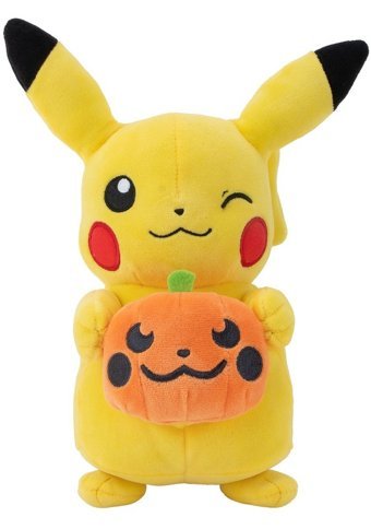 Pokemon Peluş Figür Halloween Seri Pikachu Balkabaklı 20 cm Peluş Oyuncak