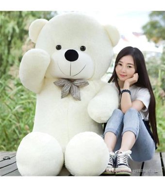 Kuki Beyaz Büyük Ayı 150 cm Peluş Oyuncak
