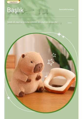 Jialan001 Peluş Kapibara Bebeği 25 cm Peluş Oyuncak