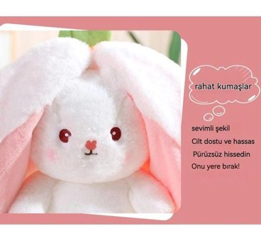 Kuheshope Çilekli Tavşan 20 cm Peluş Oyuncak