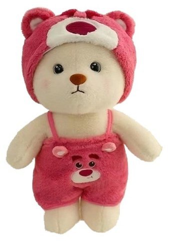 Yucama Bebek Ayı Giydirme Kırmızı Peluş Oyuncak