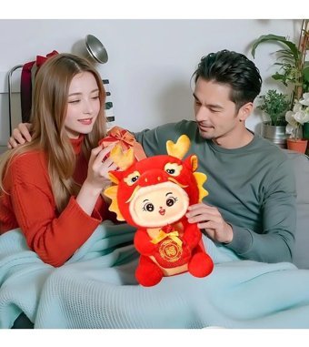 Magideal Suntek Dragon Doll Dekoratif Ejderha Peluş Oyuncak