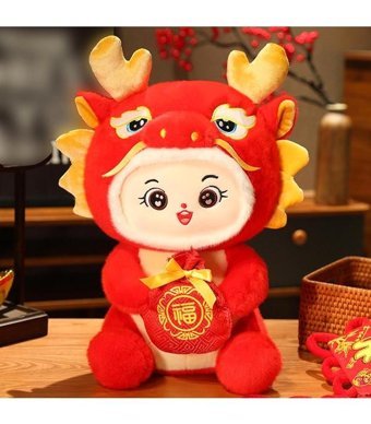 Magideal Suntek Dragon Doll Dekoratif Ejderha Peluş Oyuncak