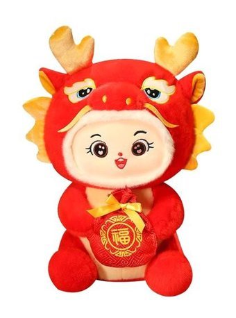 Magideal Suntek Dragon Doll Dekoratif Ejderha Peluş Oyuncak