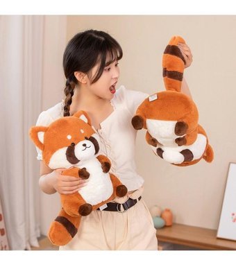 Alibee Kawaii Mapache Teddy Rakun Yaklaşık 35 cm Peluş Oyuncak
