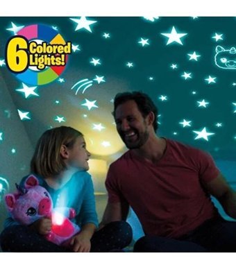 Jzcat Star Belly Işıklı Unicorn Oyuncak Pembe Peluş Oyuncak