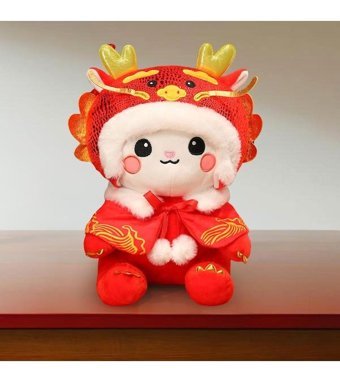 Magideal Suntek Çin Yeni Yılı Ejderha Peluş Oyuncak
