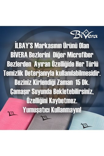 Bivera Mikrofiber Temizlik Bezi 6'lı
