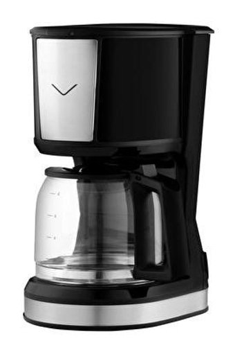 Vestel Keyif 20 Çelik Filtreli Cam 1 lt Hazneli 8 Fincan Akıllı 750 W Siyah Filtre Kahve Makinesi