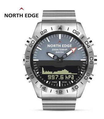 North Edge Gavia 2 Akıllı Saat Gümüş