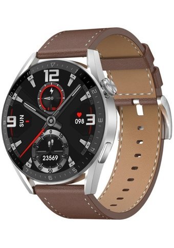 Cbtx Global DT3 Max Deri Akıllı Saat Gümüş