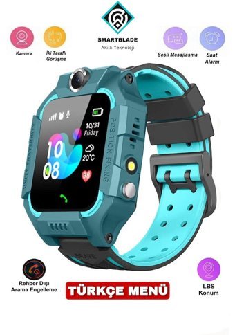 Smartblade Kameralı Çocuk Akıllı Saat Kırmızı