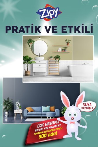 Zipy Temizlik Bezi 200'lü