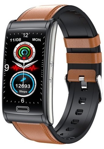 Cbtx Global E600 Deri Akıllı Saat Kahverengi