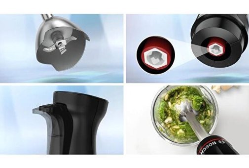 Bosch Msm4B610 Serie 4 Ergomaster 600 ml Plastik Hazneli El Blender Siyah