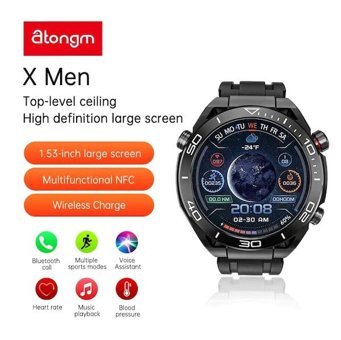 Atongm X - Men Erkek Akıllı Saat Siyah