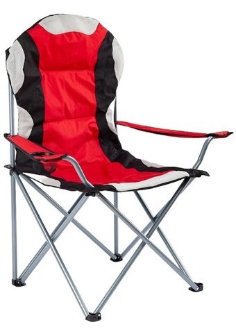 Funky Chairs Katlanır Kolçaklı Kırmızı Tekli Kamp Sandalyesi