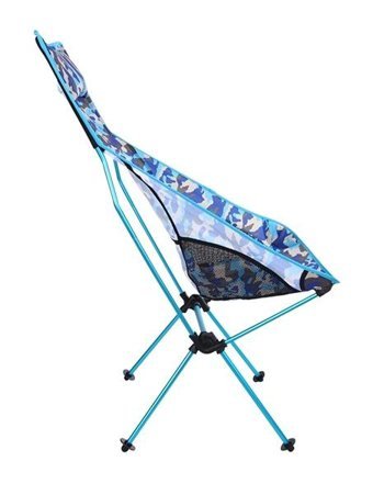 Happyplanet Katlanır Kolsuz Mavi Tekli Kamp Sandalyesi